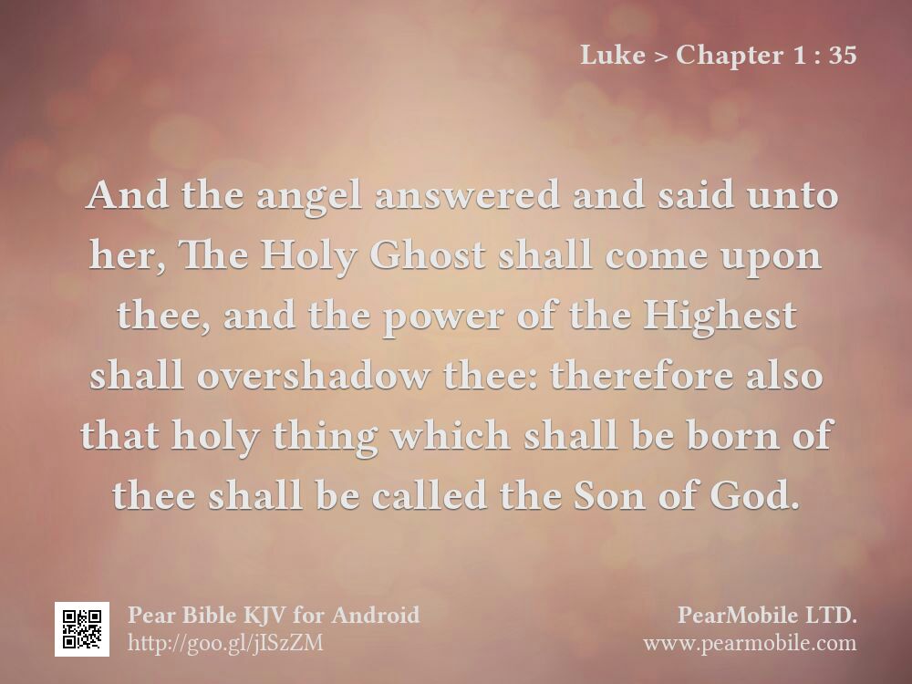 Luke, Chapter 1:35